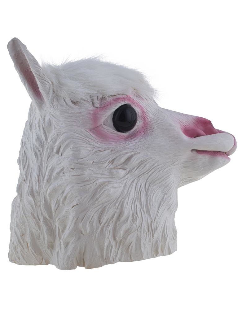 Funny Fashion Dierenmasker/verkleed masker - Lama/Alpaca - latex - volwassenen