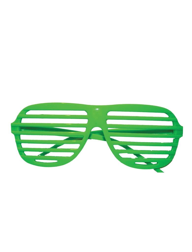 Bril met luikjes groen