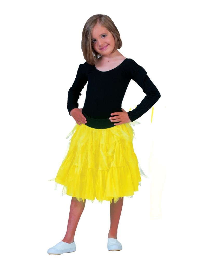 Petticoat in fluor geel Lili 128-164cm