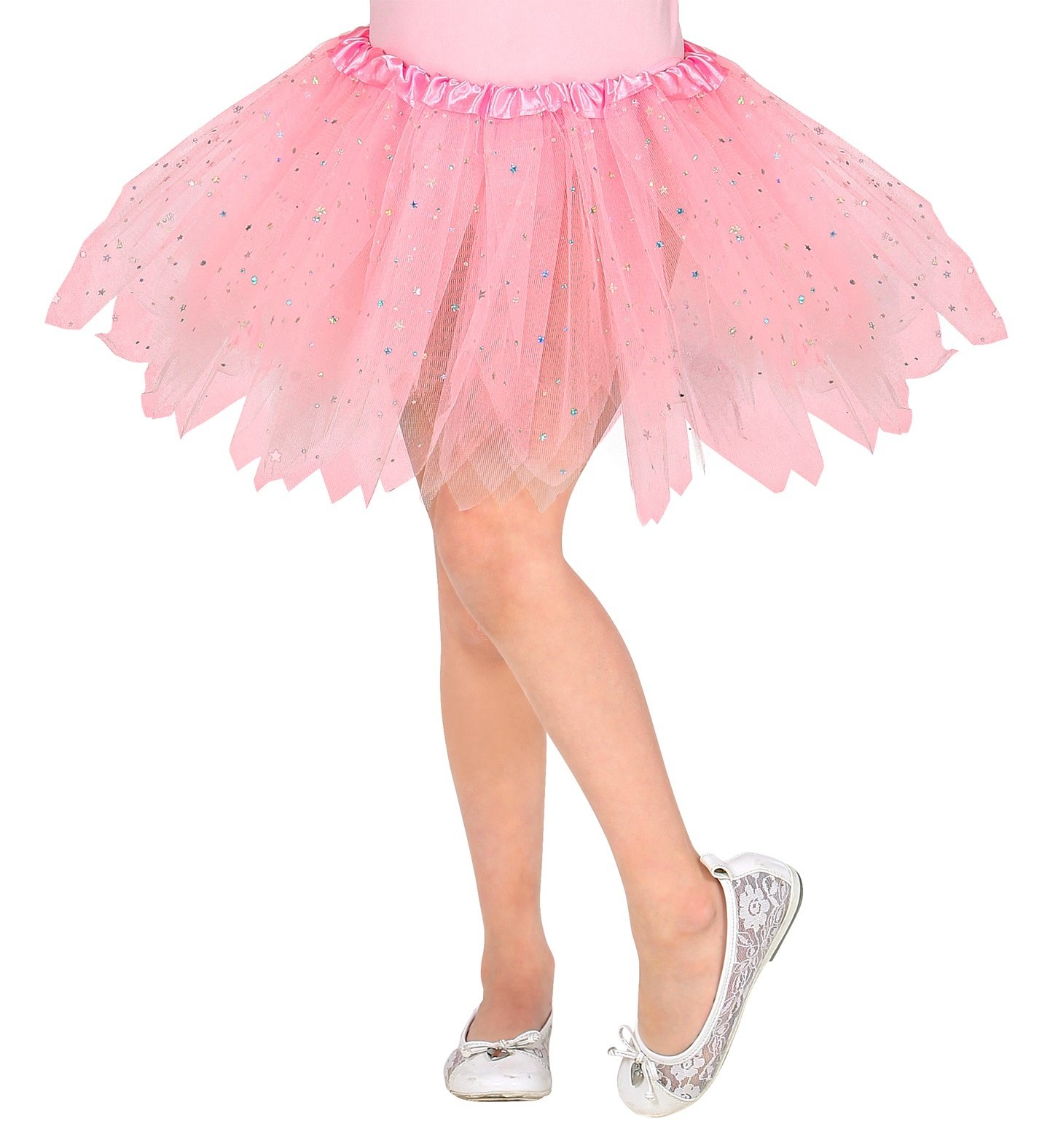 Widmann - Dans & Entertainment Kostuum - Bella Ballet Feetutu 30 Centimeter Lichtroze Meisje - roze - One Size - Carnavalskleding - Verkleedkleding