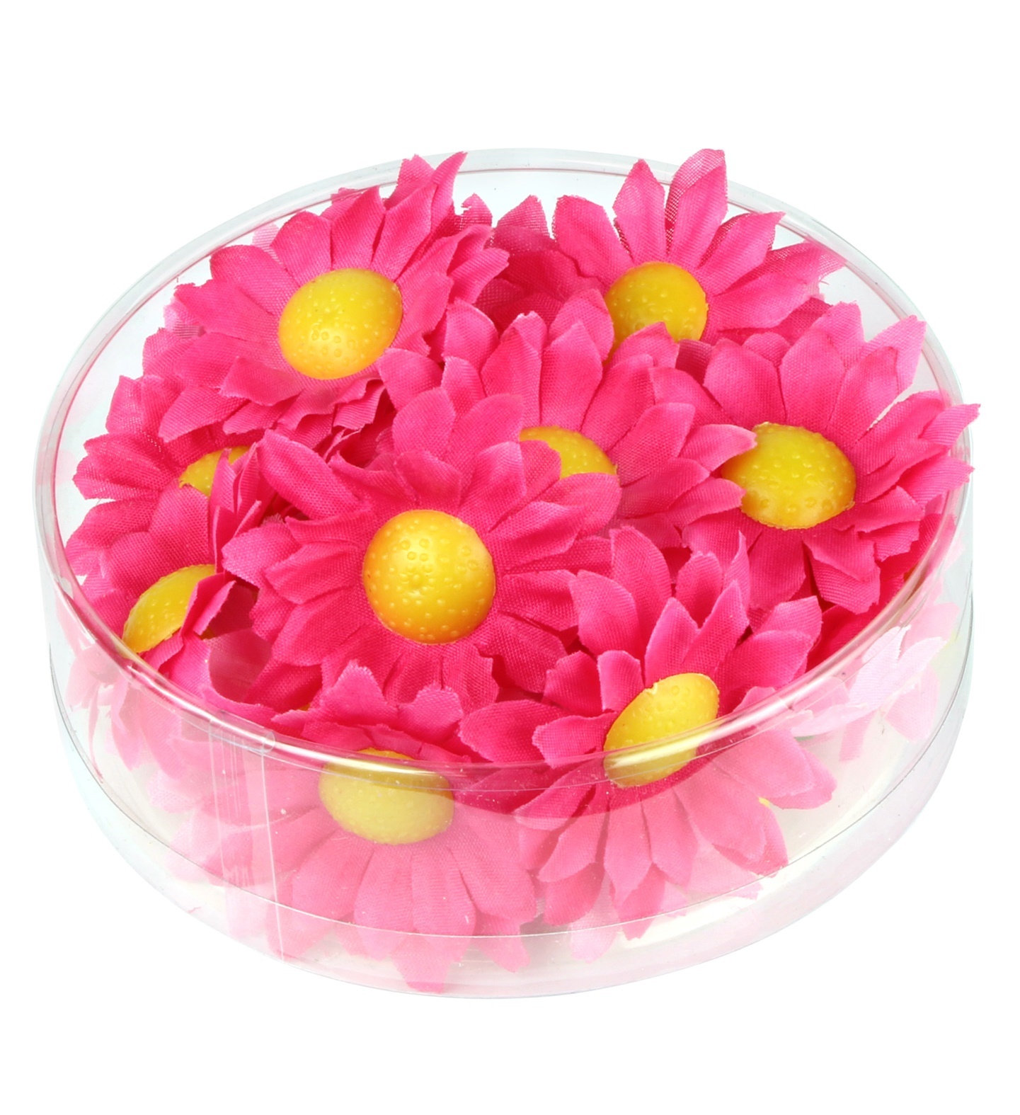 Decoratieve Madeliefjes bloemen roze/fuchsia 20 stuks