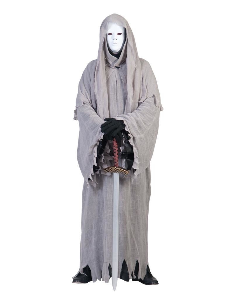 Funny Fashion - Spook & Skelet Kostuum - Wederopstanding Spook - Man - grijs - One Size - Halloween - Verkleedkleding
