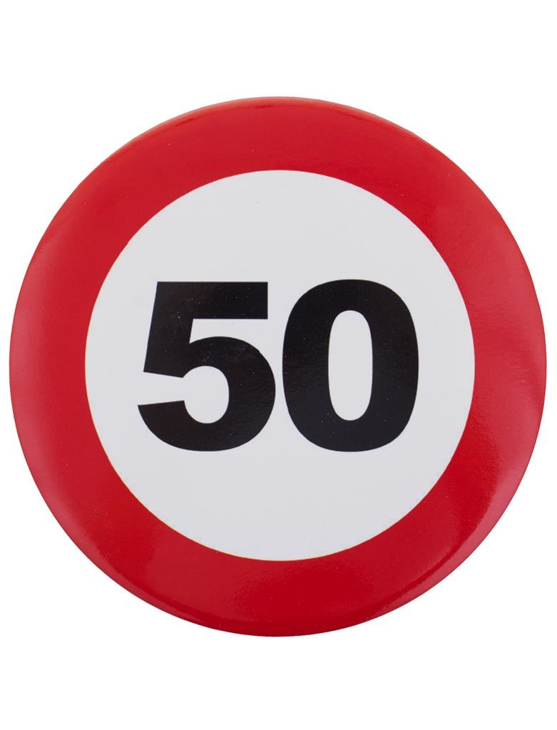 Verkeersbord Mega Button - 50