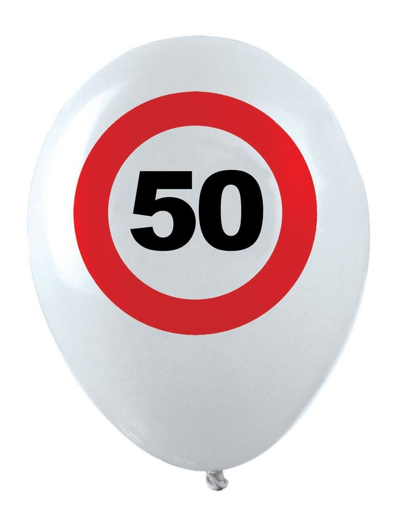 Leuke verkeersbord ballonnen  party 50 jaar Abraham Sarah