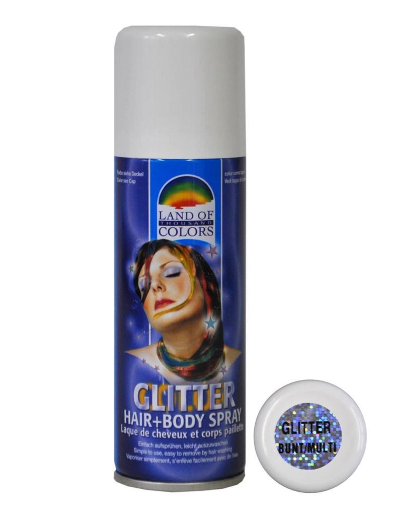 Mooie multi haar en body spray met glitters
