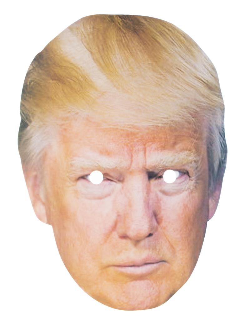 Leuk masker Trump van karton