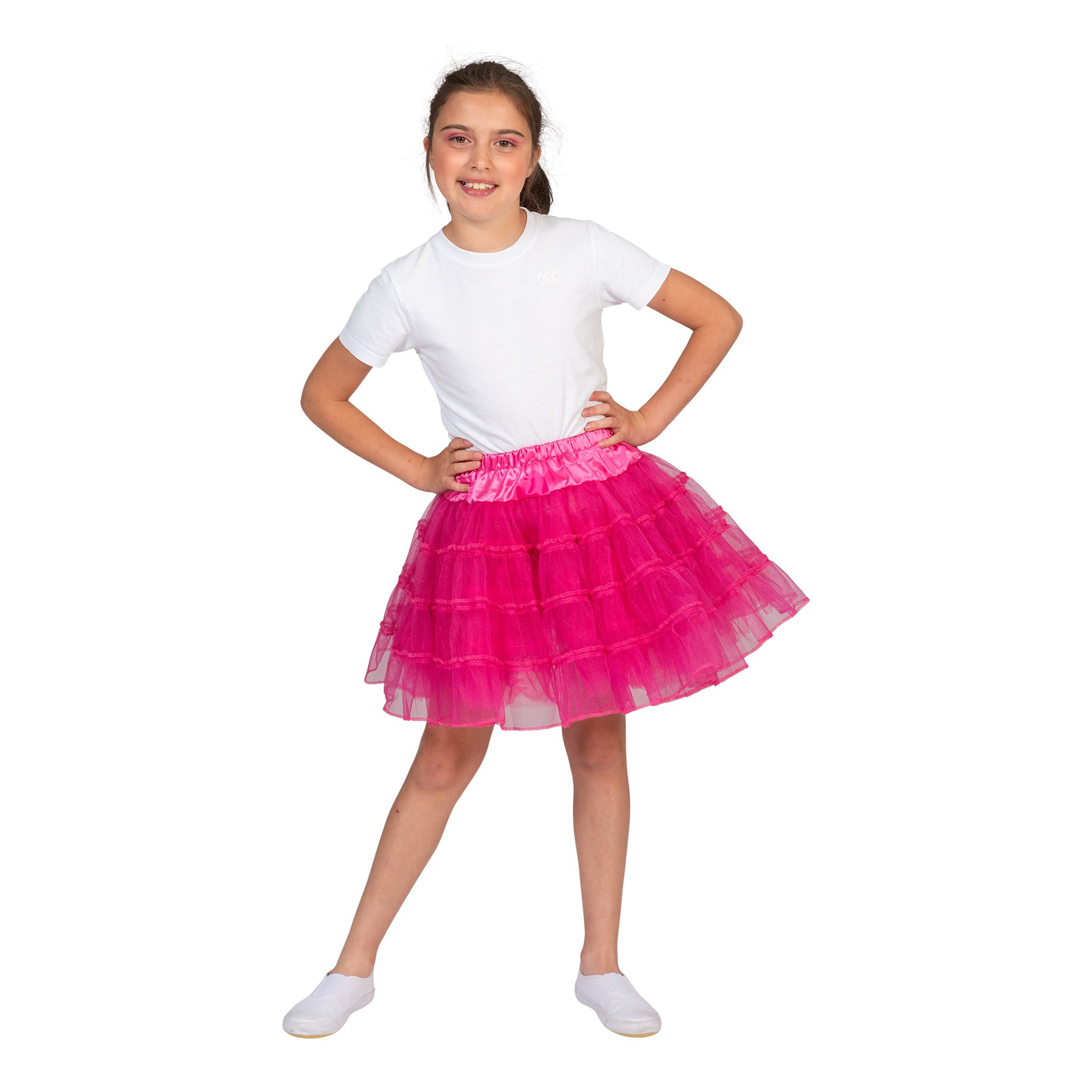 roze/fuchsia petticoat Sterre kinderen - e-Carnavalskleding