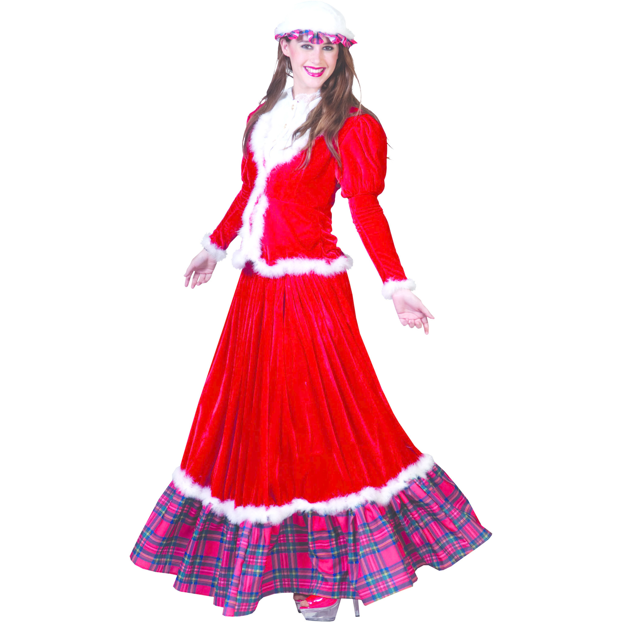 Traditioneel kerstvrouwkostuum | Holiday Honey | Maat 40-42 | Verkleedkleding