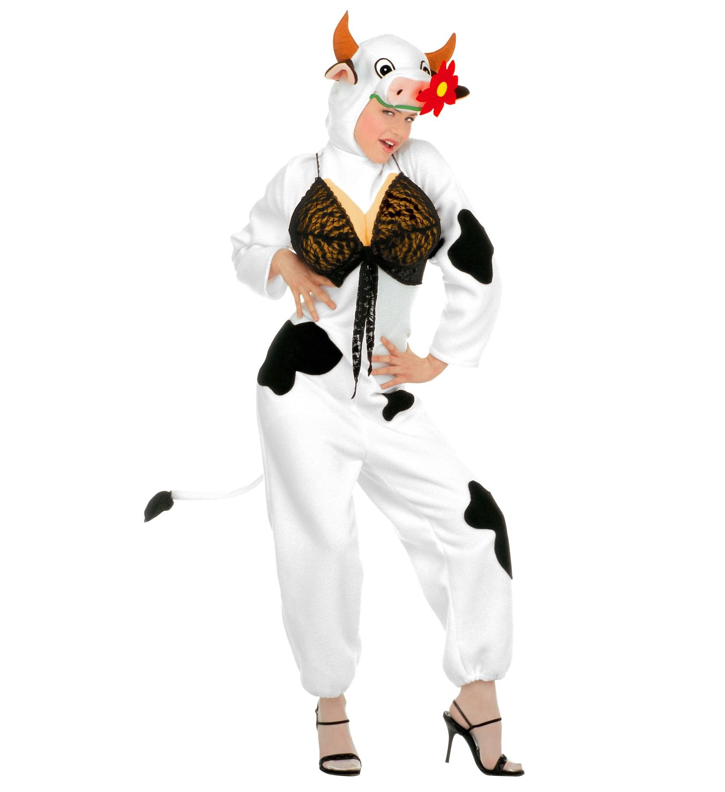 WIDMANN - Sexy koeien carnavalskleding voor dames - Medium