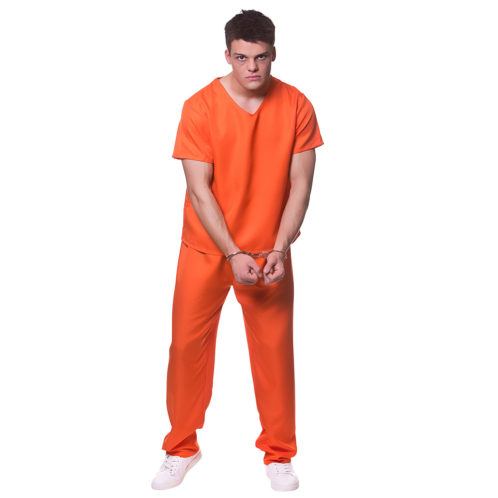 Gevangene kostuum 2 delig oranje