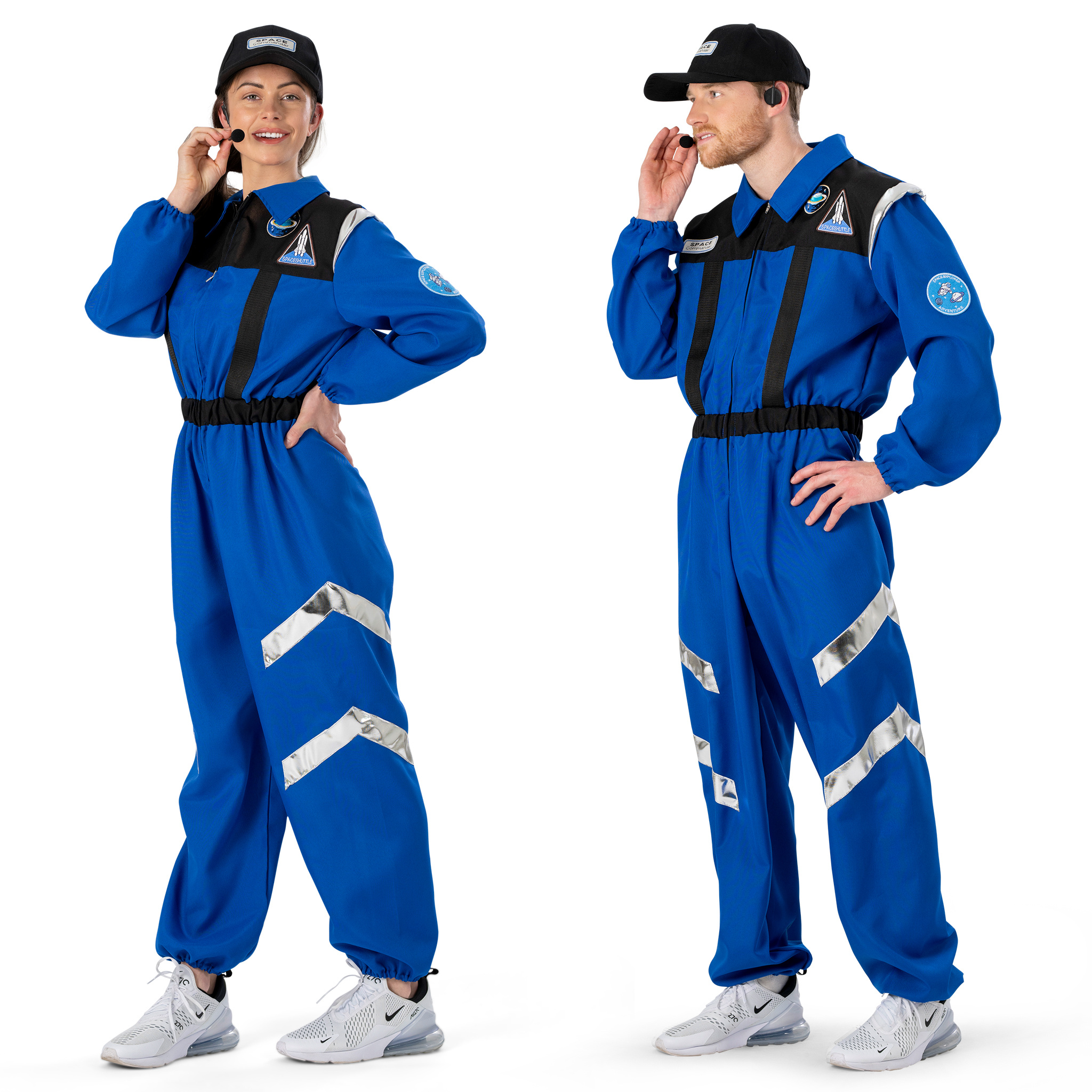 Leuk astronaut in training kostuum
