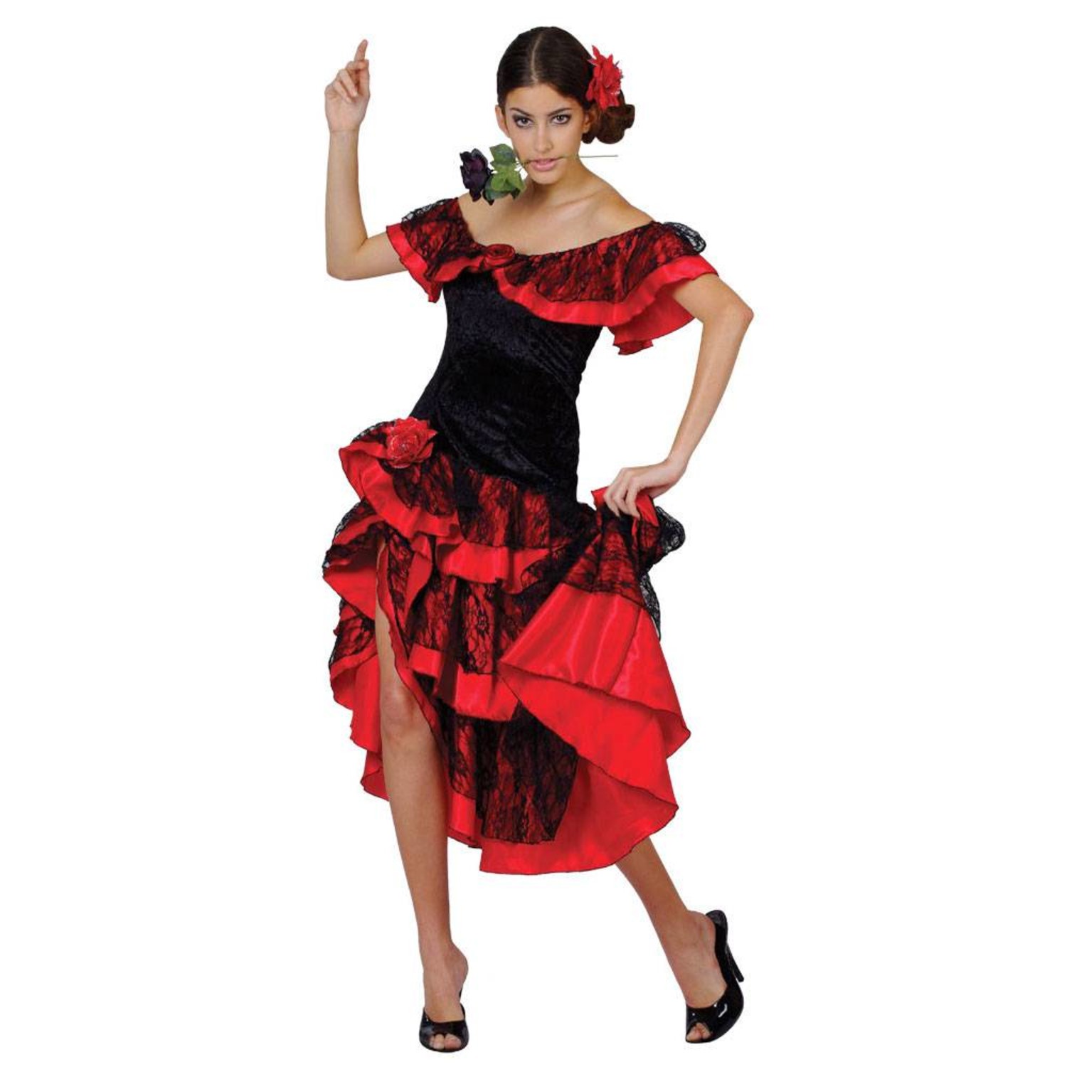 prijs kraam zeven Spaanse jurk Alvera - e-Carnavalskleding