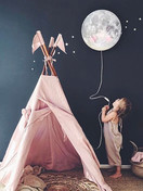 Wandlampe Schlafender Mond fürs Baby- und Kinderzimmer