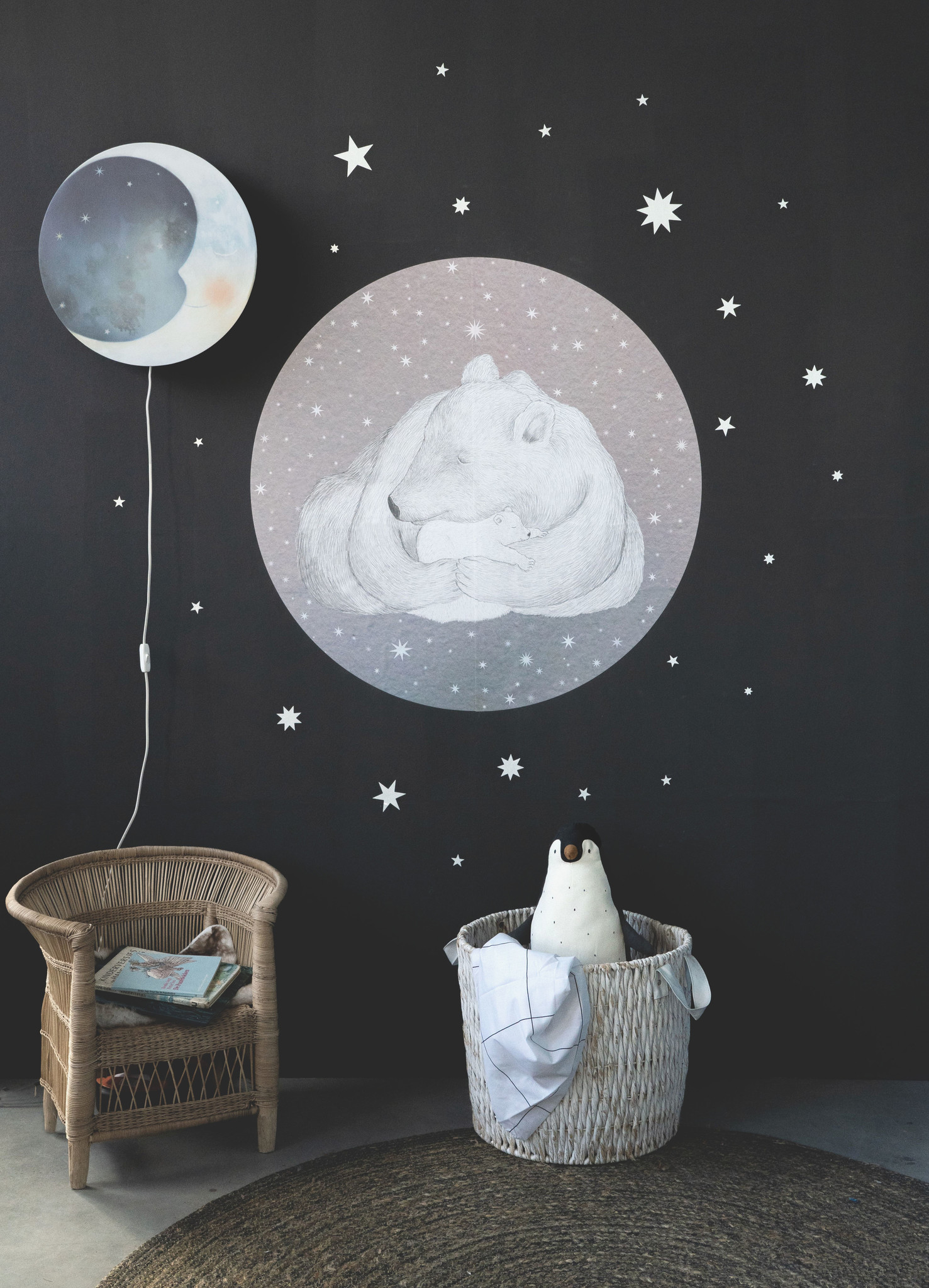 Sleepy Moon wall lamp - Hartendief