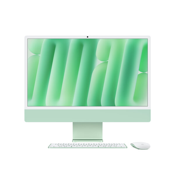 iMac (24-inch, M4, 2024) 16GB | 512GB | Groen | Midden