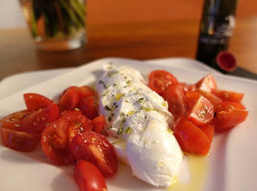 Twentse caprese met een Spaanse twist