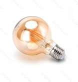 Aigostar LED Filament G80 E27 4W 2200K AMBER(Warm light) 380lm