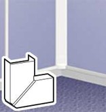 LEGRAND Variable flat corner DLP frame 40 x 16 mm - white