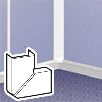 LEGRAND Variable flat corner DLP frame 40 x 16 mm - white