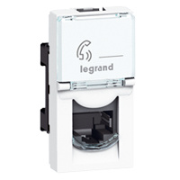 LEGRAND LCS2 socket RJ45 CAT6 F/UTP 1 module Mosaic white color