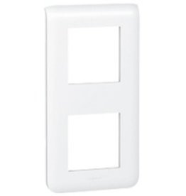 LEGRAND Plaque de recouvrement mosaïque vertical 2x2 modules entraxe 71mm - blanc