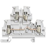 LEGRAND Screw terminal 2 connections - 2 levels - 4 mm² (pitch 6 mm), grey