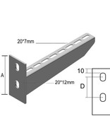 LEGRAND Welded wall bracket B300, version: Hot-Dip