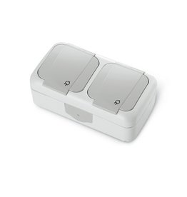 VIKO Double prise étanche IP54 Horizontal