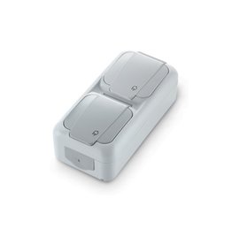 VIKO DOUBLE DOUILLE ANTI-ÉCLABOUSSURES IP54 vertical