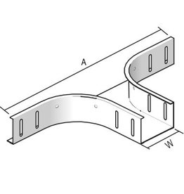 LEGRAND Branchement 90° H = 60 L = 70, version : Sendzimir