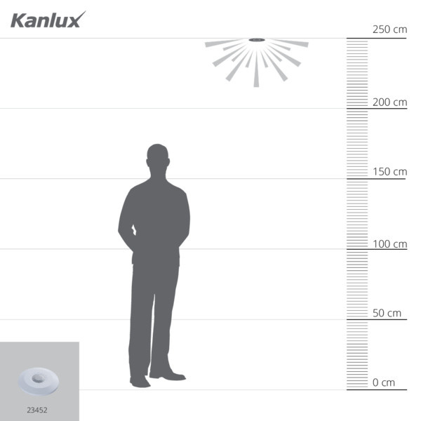 KANLUX PIR Bewegingssensor ZONA FLAT wit