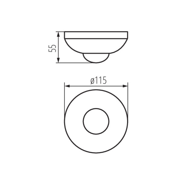 KANLUX PIR motion sensor ZONA JQ-37-W