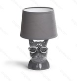 Aigostar Table lamp Bulldog ceramic E14 Gray