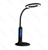 Aigostar Led Desk - Lampe de Table 07 Noir 7W 6500-2700K Tactile & Gradation avec Fonction Calendrier