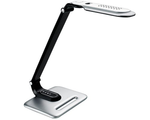 Aigostar Bureau LED - Lampe de Table 05 Argent/noir 8W