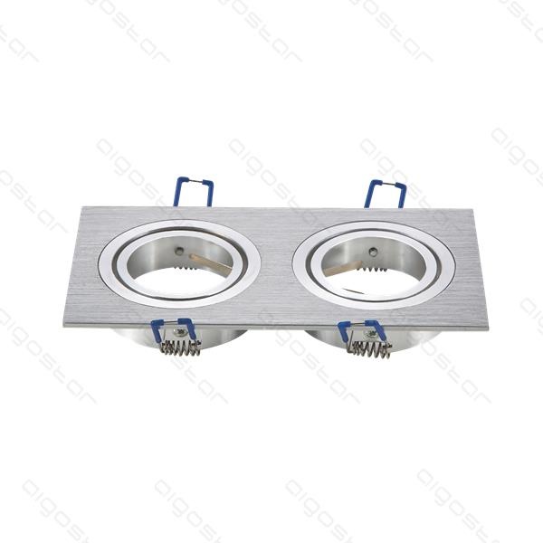 Aigostar Spot Fitting M1030S-02 aluminium voor 2 spotlichten Φ155*75mm