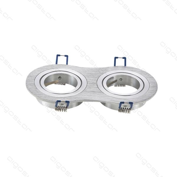 Aigostar Spot Fitting M1030R-02 aluminium voor 2 spotlichten Φ155*75mm