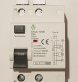 EWP Solutions Aardlekschakelaar type B 2P 63A 10kA AC/DC  30mA of 300mA