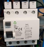 EWP Solutions Earth leakage circuit breaker type B 4P 63A 10kA AC/DC 30mA or 300mA