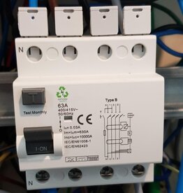 EWP Solutions Aardlekschakelaar type B 4P 63A 10kA AC/DC