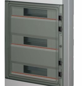 EC elettrocanali EC SURFACE BOX 54 MODULES IP65 Gris 3 rangées