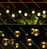 Aigostar Led outdoor garland in-outdoor spherical shape small yellow light (10 pieces) 8M 6W