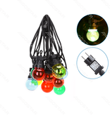 Aigostar Guirlande Led extérieure colorée in-outdoor forme sphérique petit (10 pièces) 6W 8M