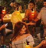 Aigostar Guirlande lumineuse LED d'extérieur colorée en forme de boule, petite (10 pièces) 6 W 8 m