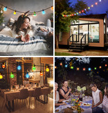 Aigostar Guirlande lumineuse LED d'extérieur colorée en forme de boule, petite (10 pièces) 6 W 8 m