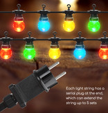 Aigostar LED outdoor string light colored indoor-outdoor ball shape small (10 pieces) 6W 8M