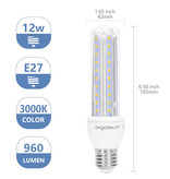 Aigostar LED B5 T3 3U E27 12W 3000K 960Lm