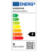 Aigostar LED A5 A60 Grand ANGLE E27 12W 3000K 984LM