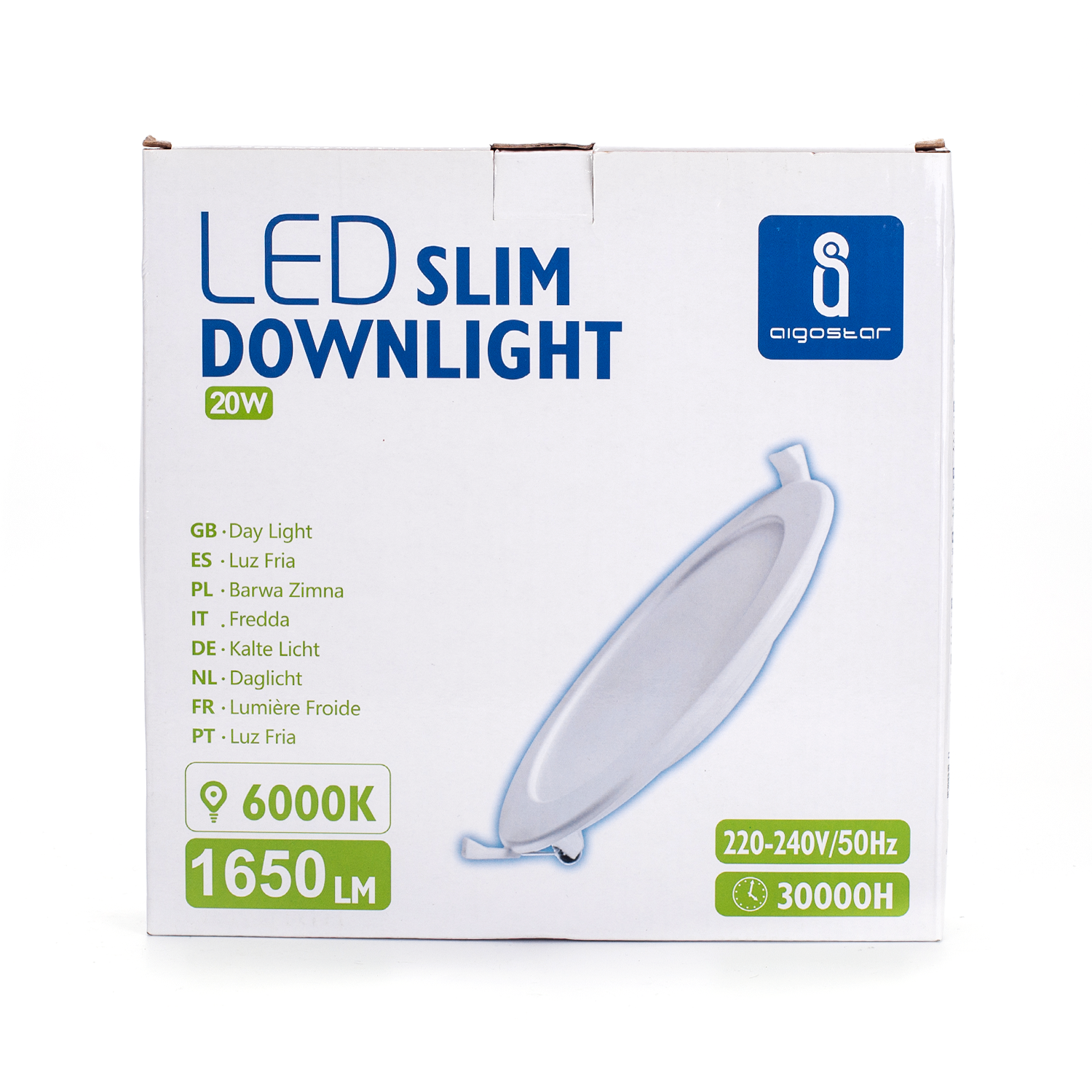 Aigostar LUMIÈRE LED E5 MINCE 20W 6000K 1650LM
