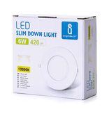 Aigostar Spot encastré LED E6 extra-plat 6W 3000K 525LM